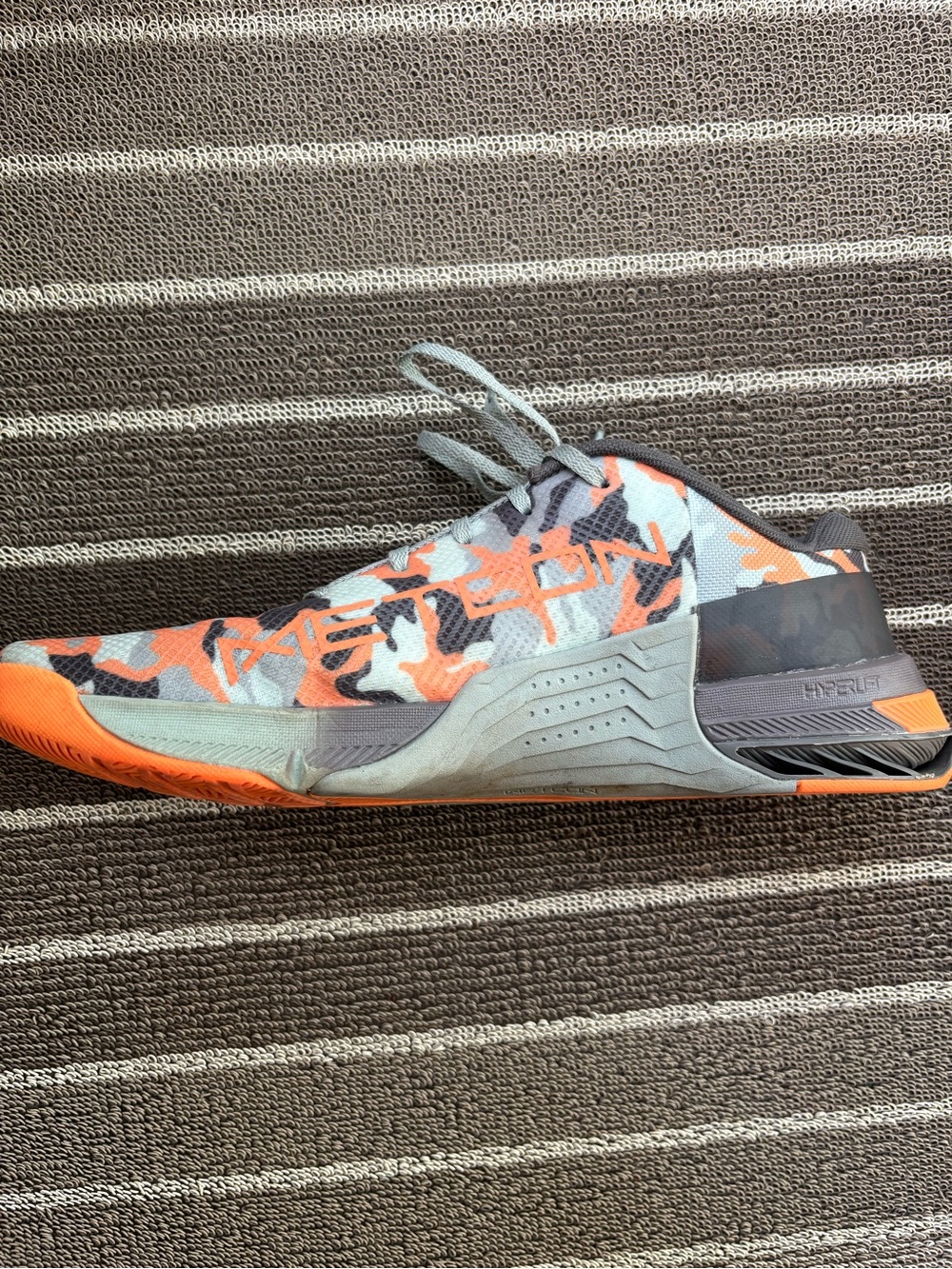 Nike Men's Training Shoe - Orange, Gray & Black Camo